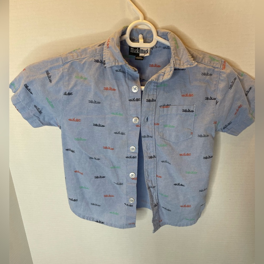 Toddler Button Down Shirt Mick Mack